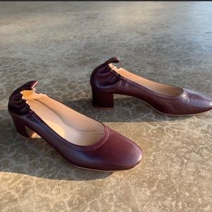 Everlane “The Day” heel in oxblood
